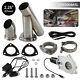2.25 Exhaust Catback Downpipe Cutout E-Cut Out Valve System+Remote Electric kit