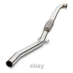 2.25 Stainless Exhaust De Cat Bypass Decat Downpipe For Audi A3 8p 2.0 Tdi 03+