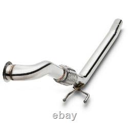 2.25 Stainless Exhaust De Cat Bypass Decat Downpipe For Vw Golf Mk5 1.9 2.0 Tdi