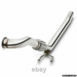 2.25 Stainless Race De Cat Exhaust Decat Downpipe For Audi A3 8p 1.9 Tdi 03-12