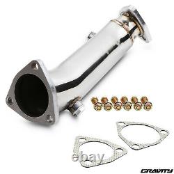 2.5-3 Stainless Race Exhaust De Cat Decat Down Pipe For Audi A4 B6 1.8t 20v