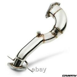 2.5 STAINLESS DE CAT DECAT RACE EXHAUST DOWNPIPE FOR VW GOLF MK5 1.4TSI 168bhp