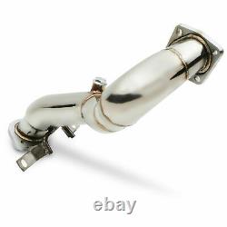 2.5 STAINLESS DE CAT DECAT RACE EXHAUST DOWNPIPE FOR VW GOLF MK5 1.4TSI 168bhp