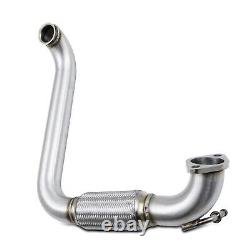 2.5 Stainless Decat Down Pipe Exhaust De Cat For Ford Fiesta Mk6 1.6 Tdci 04-08