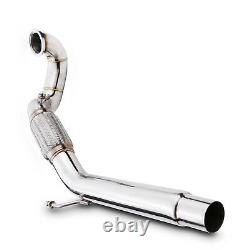 2.5 Stainless Exhaust De Cat Bypass Decat Downpipe For Audi A3 8v 1.8 Tfsi Fwd
