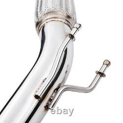 2.5 Stainless Exhaust De Cat Bypass Decat Downpipe For Audi A3 8v 1.8 Tfsi Fwd