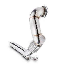2.5 Stainless Exhaust De Cat Bypass Decat Downpipe For Vw Golf Mk7 2.0 Gti Tfsi
