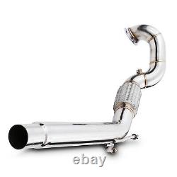 2.5 Stainless Exhaust De Cat Decat Downpipe For Seat Leon 2.0 Tfsi Cupra 14-17