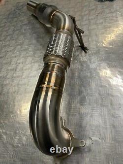 3.5 200 Cell Sports Cat Downpipe VW Golf R MK6 Quattro Stainless Exhaust MPD