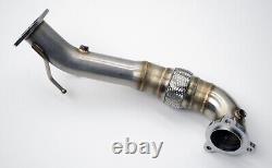 3.5 Exhaust Stainless Steel De Cat Downpipe For Ford Focus 2.3 St Mk4 Mk4.5 19+