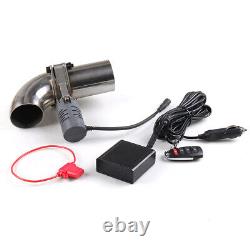 3 76mm Electric Exhaust Valve Control Downpipe pipe Kit Adjustable Remote