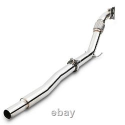 3 STAINLESS EXHAUST DECAT DE CAT PIPE DOWNPIPE For VW GOLF MK5 MK6 2.0 GTI