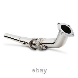 3 Stainless Exhaust De Cat Bypass Decat Downpipe For Vw Golf Mk4 Bora 1.8t Gti