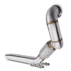 3 Stainless Exhaust De Cat Bypass Decat Downpipe For Vw Golf Mk7 2.0 Gti Tfsi