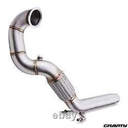 3 Stainless Exhaust De Cat Decat Downpipe For Volkswagen Mk7 Golf Gti Tfsi 13+