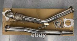 3 Stainless Exhaust Decat De Cat Downpipe Fits Vw Golf Mk5 Mk6 Scirocco 2.0 Gti