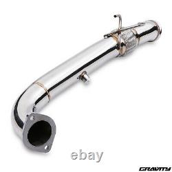 3 Stainless Race Sport Exhaust De Cat Decat Downpipe For Ford Focus Mk3 Rs 2.3
