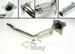 3 Stainless Steel Exhaust Decat De Cat Downpipe For Vw Scirocco R 09-17