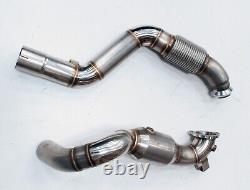 3 Stainless Steel Exhaust Sports Cat Decat Downpipe For Mercedes 1.6 A180 13-18