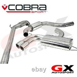 AU15c Cobra sport Audi A3 8P 2.0 TFSI 2WD 3 & 5 Door 04-12 Turbo Back Decat Res