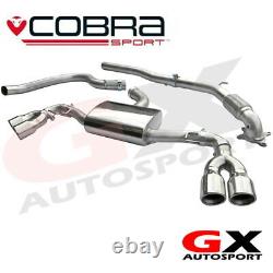 AU30d CobraSport Audi TT 1.8/2.0TFSI Mk2 2WD QuadExit T/Ps 07-11 TurboBack DeCat