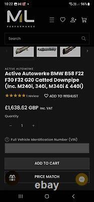 BMW M240 M340 M440 high flow sports cat-active autowerke-not opf ppf models