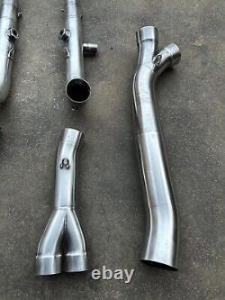 BMW S1000RR S1000R Akrapovic Stainless Steel De-CAT Exhaust Headers Downpipes