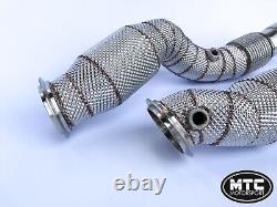 Bmw M3 M4 G80 G82 Downpipes With 200 Cell Hi-flow Sports Cats & Heat Shield 2021