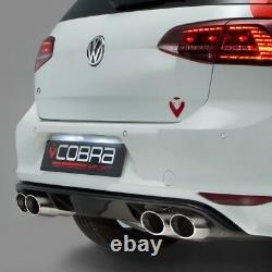 Cobra Sport VW Golf R MK7 5G Valved Decat Resonated Turbo Back Exhaust