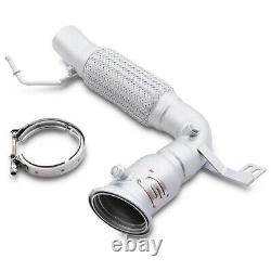 DIRENZA CERAMIC STAINLESS EXHAUST DE CAT DECAT DOWNPIPE FOR BMW F40 M135i M135