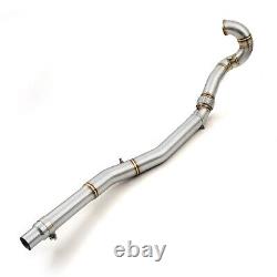 Direnza 3.5 Exhaust De Cat Downpipe Stainless Decat For Vw Golf R Mk7 2012-2020