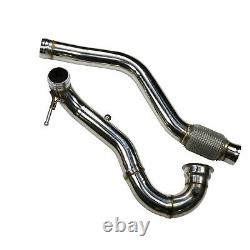 For 13- Mercedes A Class W176 A45 Amg Stainless Exhaust De Cat Decat Downpipe 3