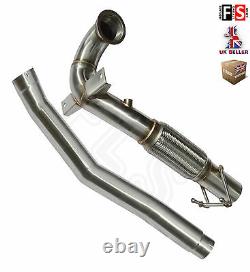 For Audi S3 8v Stainless Steel Decat Exhaust 3 Downpipe De-cat Connecting Pipe