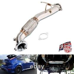 For Ford Polished Stainless Muffler Exhaust De Cat Downpipe 05-12 Focus II 2.5