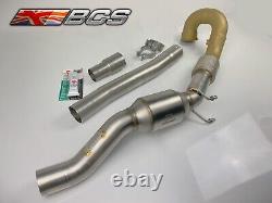 GOLF R MK7 / 7.5 76MM Downpipe 100 / 200 Cell Sports Cat WEB SALE NOW ON