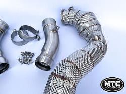 Mercedes Glc63s Downpipes With 200 Cell Hi-flow Sports Cats & Heat Shield 2017