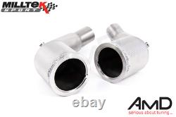 Milltek Audi RS6 RS7 C8 Large Bore Downpipes Cat Bypass Pipes Exhaust SSXAU871