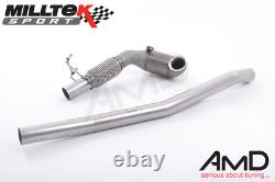 Milltek Audi S3 Quattro Cast Downpipe with Race Cat to fit with Cat Back System