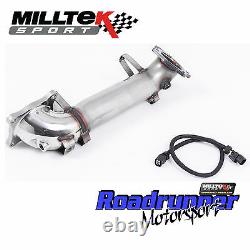 Milltek Civic Type R FK2 Decat Downpipe Exhaust Stainless 3 Removes OE Cat