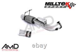 Milltek Focus RS MK3 Decat Largebore Downpipe Fits OEM Standard Exhaust DE CAT