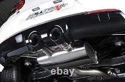 Milltek Golf R MK6 Exhaust System Resonated Inc Downpipe Sports Cat Black Tails