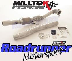 Milltek Leon FR / K1 / Golf GTI MK5 & MK6 Exhaust Downpipe RACE Cat SSXAU200R