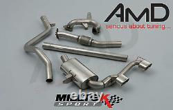 Milltek Megane 225 Full Exhaust with Downpipe Decat and Cat Back SSXRN404