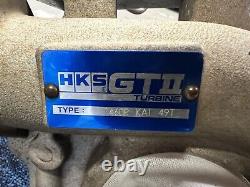 Mitsubishi Evo Lancer HKS GTII 7460R Turbo & Down Pipe De-Cat Exhaust Evolution