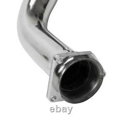 NEW Stainless Steel Decat Exhaust Downpipe Cat Bypass to fit BMW E46 320d