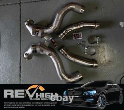 REVHIGH C63S 4.0L Biturbo W205 turbo V8 High Flow Cat Catted Downpipe exhaust