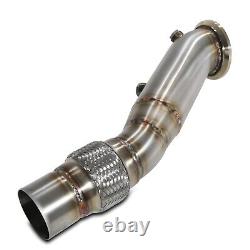 STAINLESS DE CAT EXHAUST FRONT DOWN PIPE FOR BMW 4 SERIES F32 F36 430i B48 15-19