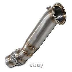 STAINLESS DE CAT EXHAUST FRONT DOWN PIPE FOR BMW 4 SERIES F32 F36 430i B48 15-19