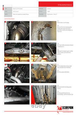 Scorpion Audi S1 Quattro De Cat Downpipe Exhaust 3 DeCat Removes OE Cat SAUC045
