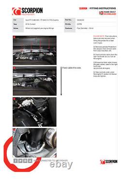 Scorpion Audi TT / TTS MK3 2.0 TFSi Quattro Sports Cat Downpipe Exhaust SAUX055